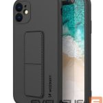 Tagakaaned Wozinsky Apple iPhone 12 Pro Max silicone case with stand Black