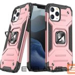 Tagakaaned Wozinsky Apple iPhone 13 rose Ring Armor Case Kickstand Tough Rugged Cover Pink