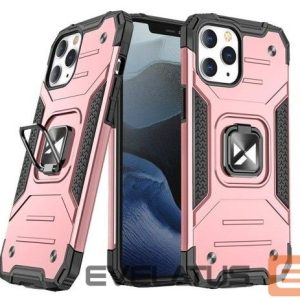 Tagakaaned Wozinsky Apple iPhone 13 rose Ring Armor Case Kickstand Tough Rugged Cover Pink