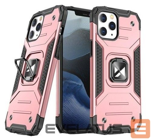 Tagakaaned Wozinsky Apple iPhone 13 rose Ring Armor Case Kickstand Tough Rugged Cover Pink