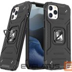 Tagakaaned Wozinsky Apple iPhone 13 Pro Ring Armor Case Kickstand Tough Rugged Cover Black