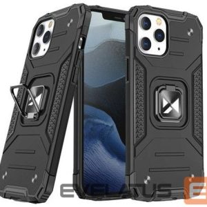 Tagakaaned Wozinsky Apple iPhone 13 Pro Ring Armor Case Kickstand Tough Rugged Cover Black