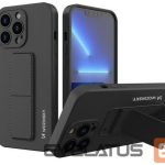 Tagakaaned Wozinsky Apple Phone 13 Pro Max Kickstand Case silicone case with stand Black