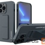Tagakaaned Wozinsky Apple iPhone 13 Pro Max Kickstand Case silicone case with stand Navy Blue