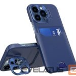 Tagakaaned iLike Apple iPhone 14 Pro Leather Stand Case card wallet with stand Blue