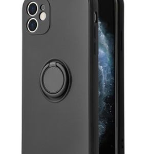 Tagakaaned iLike Apple IPHONE 12 PRO MAX SILICONE CASE RING Black