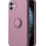 Tagakaaned iLike Apple IPHONE 14 PRO SILICONE RING Purple