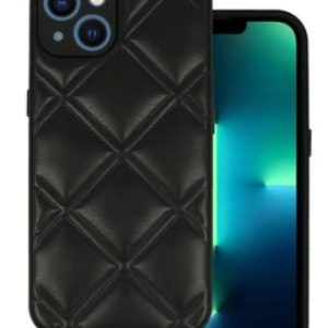 Tagakaaned iLike Apple IPHONE 14 LEATHER 3D CASE Black