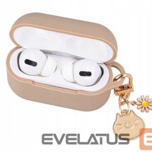 Korpus kõrvaklappidele iLike - Case for Airpods Pro 2 carmel with pendant
