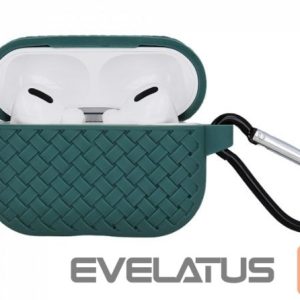 Korpus kõrvaklappidele iLike - Braid case for Airpods Pro green