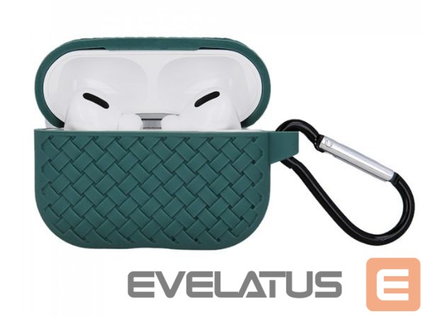 Korpus kõrvaklappidele iLike - Braid case for Airpods Pro green