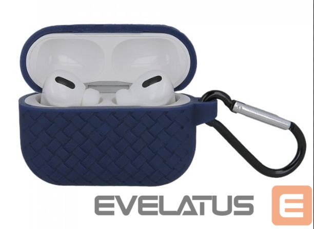 Korpus kõrvaklappidele iLike - Braid case for Airpods / Airpods 2 navy blue