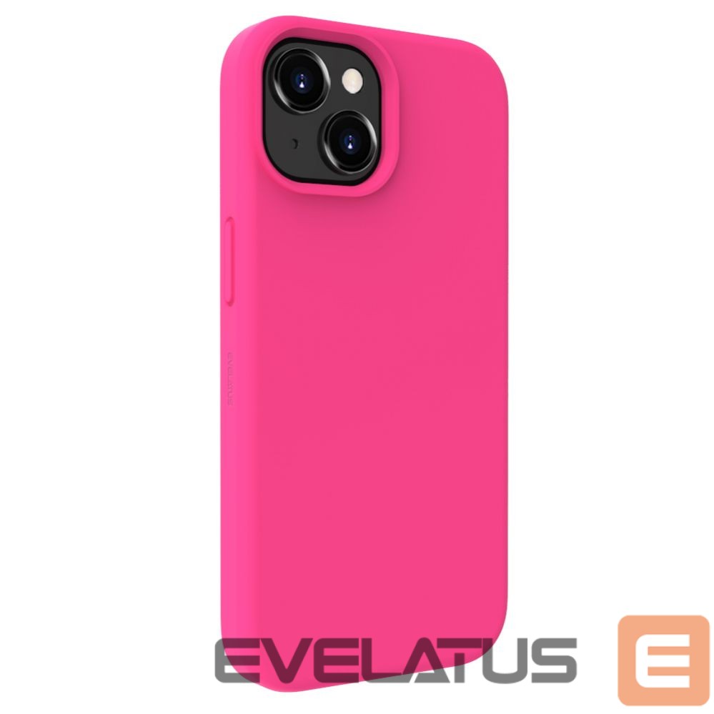 Tagakaaned Evelatus Apple iPhone 15 Plus Premium Soft Touch Silicone Case Pink