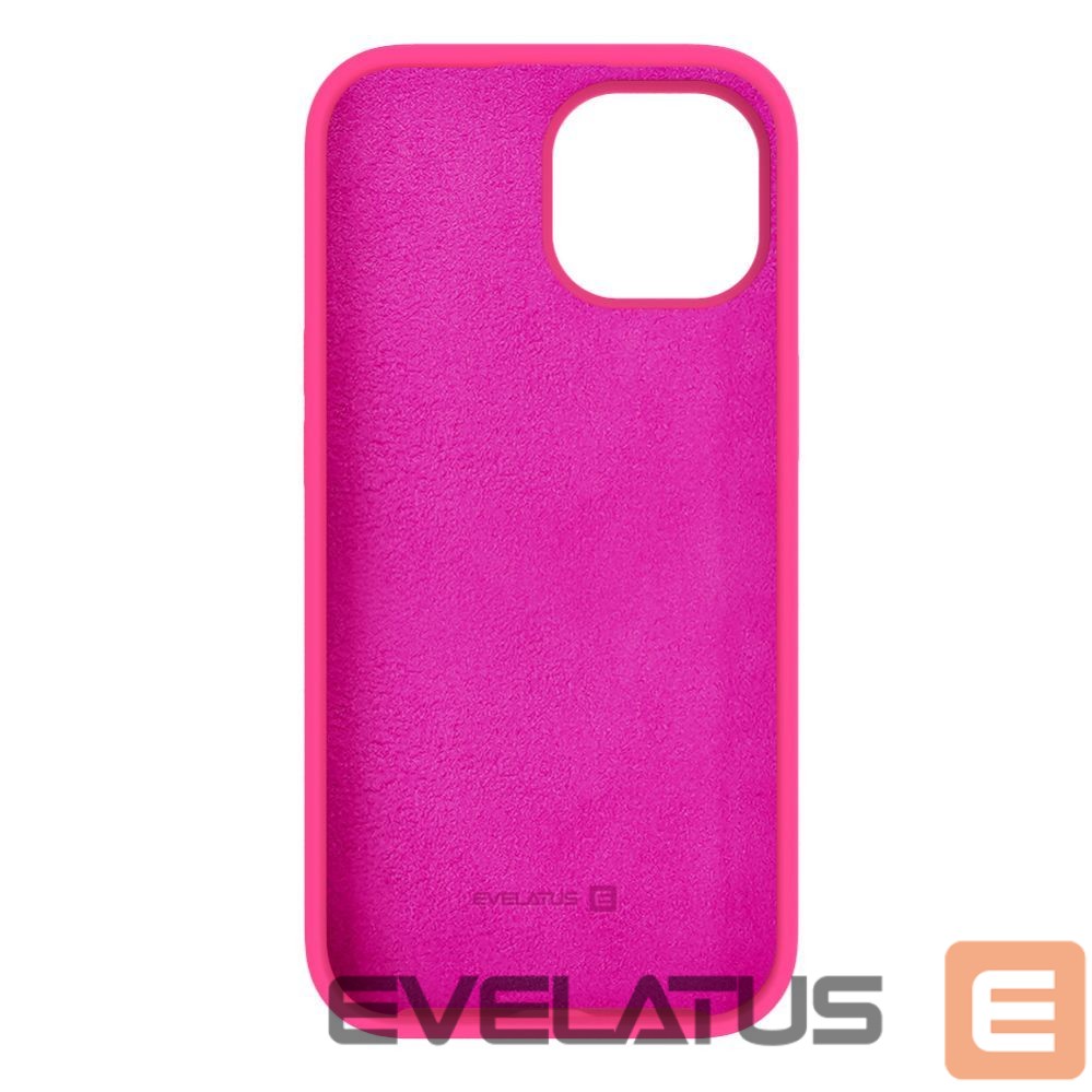 Tagakaaned Evelatus Apple iPhone 15 Plus Premium Soft Touch Silicone Case Pink