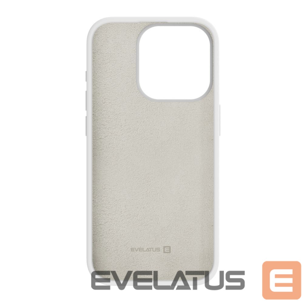 Tagakaaned Evelatus Apple iPhone 15 Pro Premium Soft Touch Silicone Case White