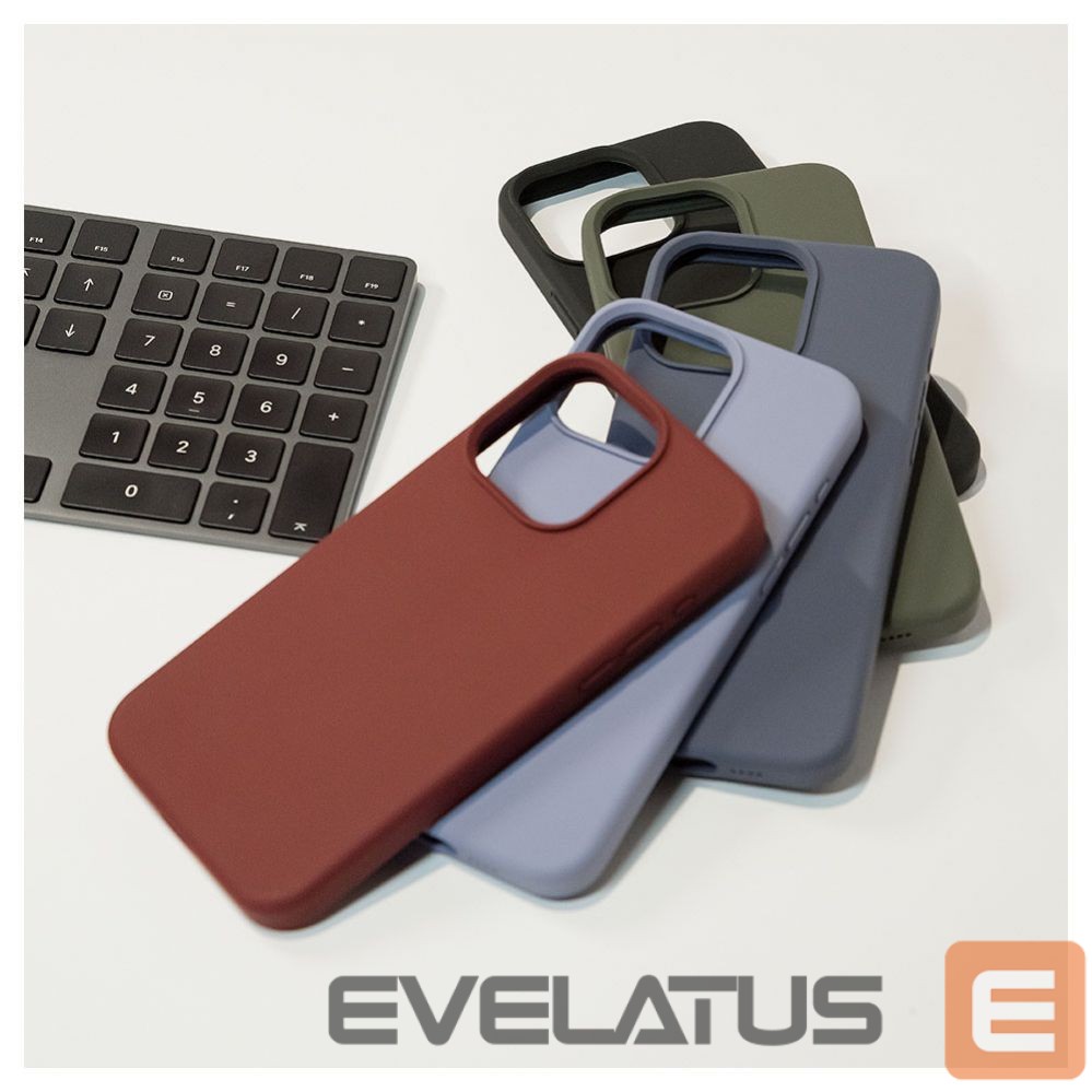 Tagakaaned Evelatus Apple iPhone 15 Pro Premium Soft Touch Silicone Case Dark Olive