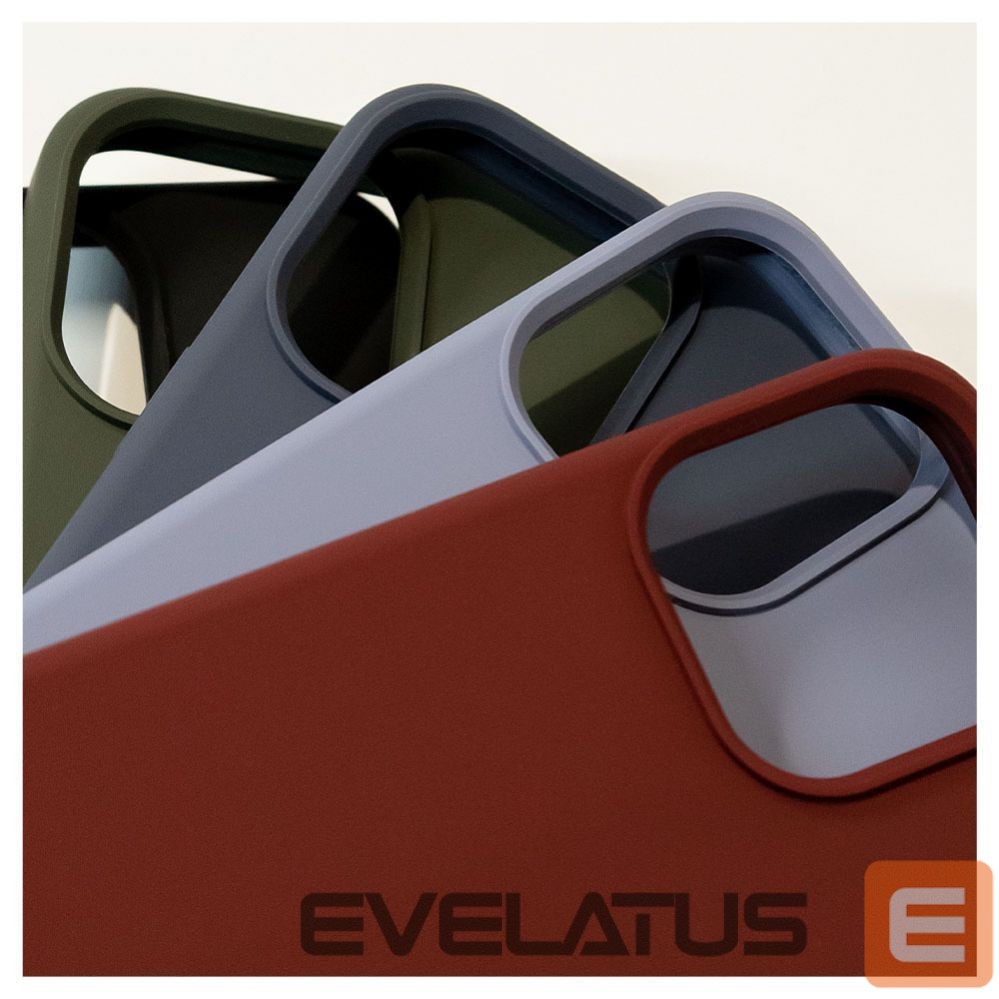 Tagakaaned Evelatus Apple iPhone 15 Pro Premium Soft Touch Silicone Case Dark Olive