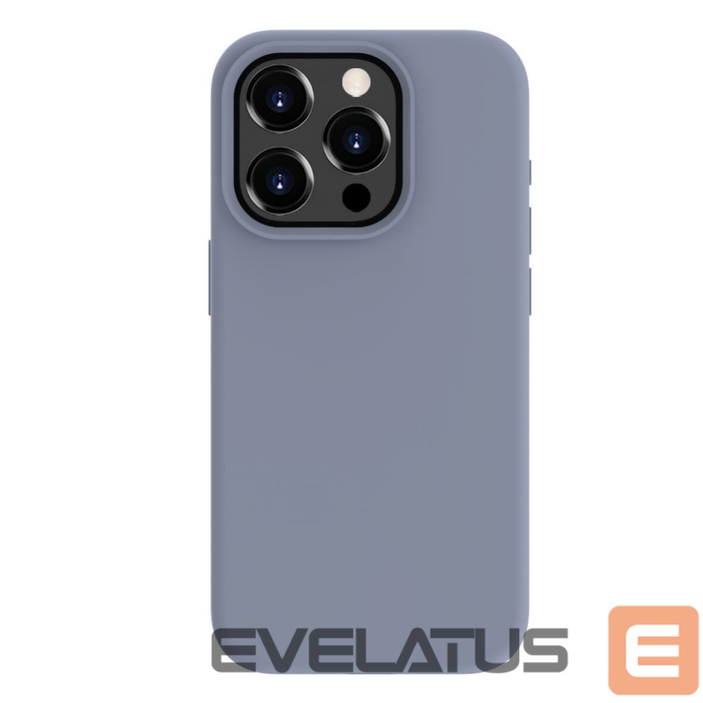 Tagakaaned Evelatus Apple iPhone 15 Pro Premium Soft Touch Silicone Case Lavender Gray
