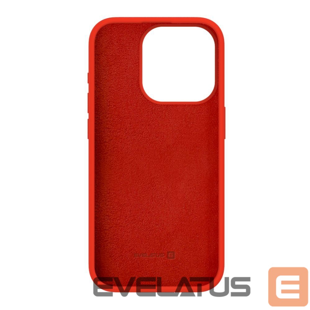Tagakaaned Evelatus Apple iPhone 15 Pro Premium Soft Touch Silicone Case Red