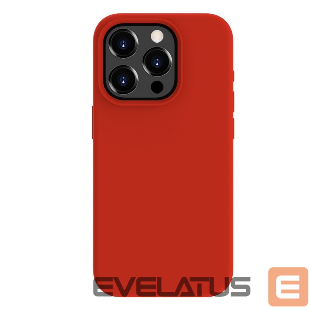 Tagakaaned Evelatus Apple iPhone 15 Pro Premium Soft Touch Silicone Case Red