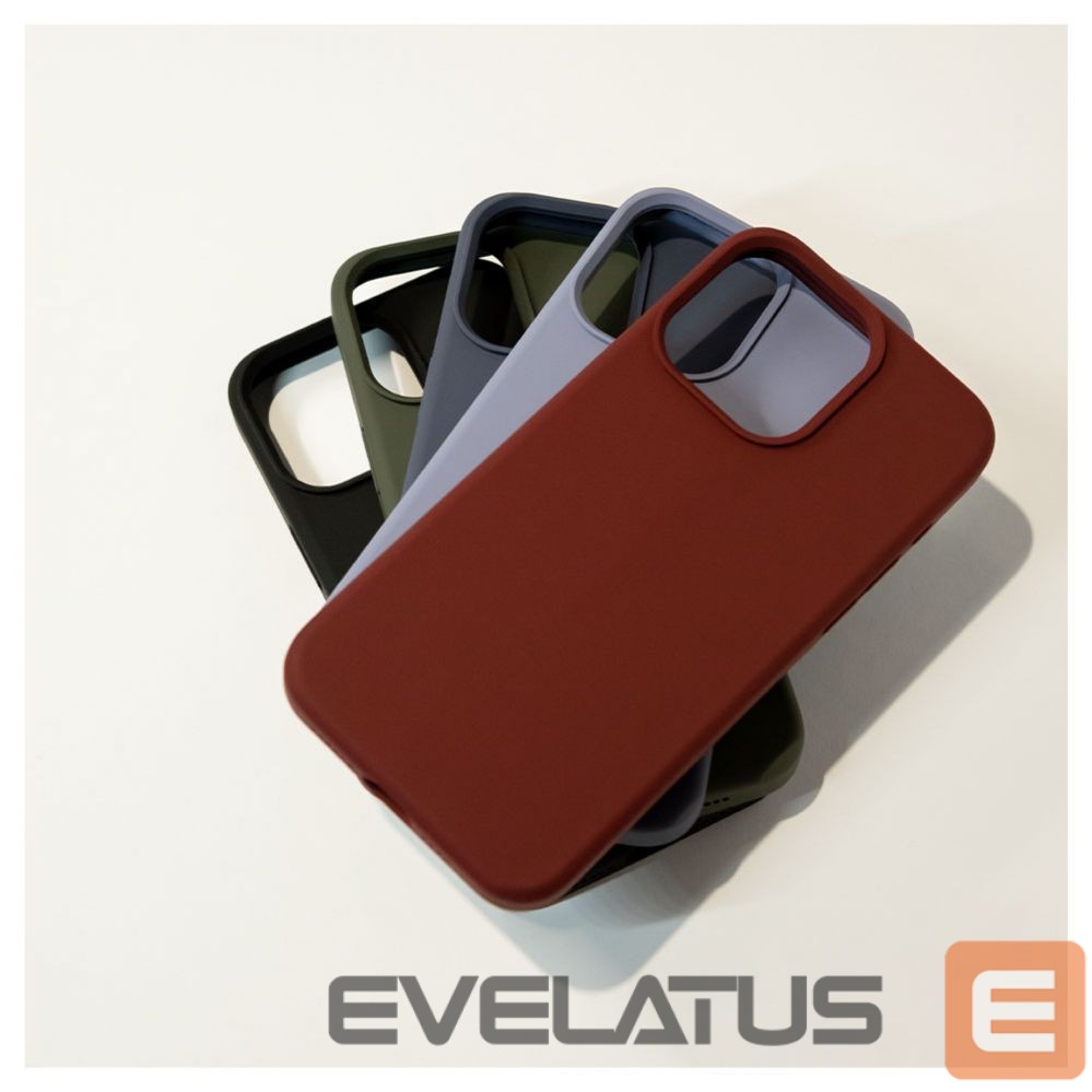 Tagakaaned Evelatus Apple iPhone 15 Pro Max Premium Soft Touch Silicone Case Dark Olive