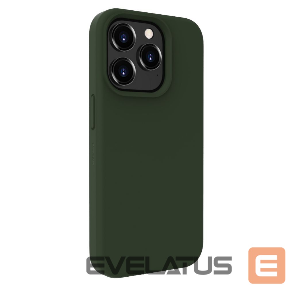 Tagakaaned Evelatus Apple iPhone 15 Pro Max Premium Soft Touch Silicone Case Dark Olive