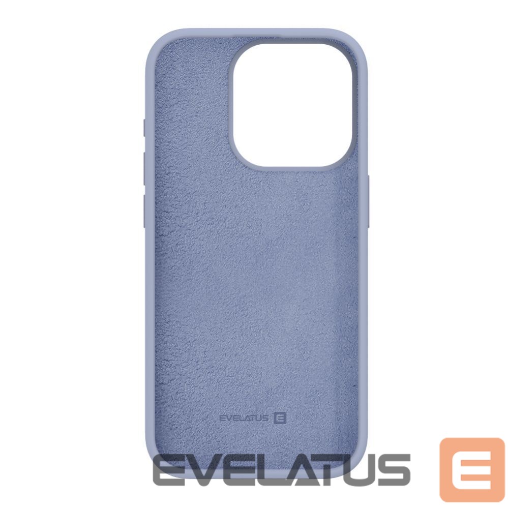 Tagakaaned Evelatus Apple iPhone 15 Pro Max Premium Soft Touch Silicone Case Lavender Gray