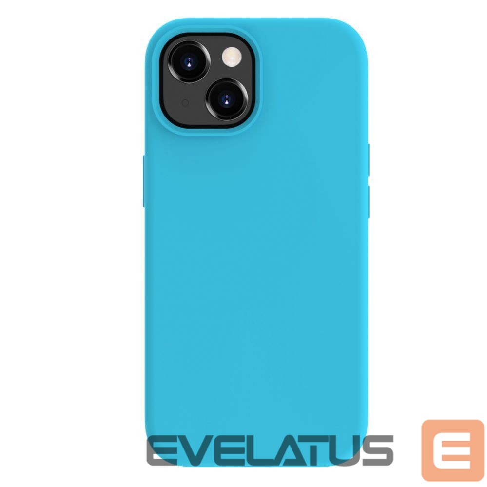Tagakaaned Evelatus Apple iPhone 15 Premium Magsafe Soft Touch Silicone Case Cyan Blue