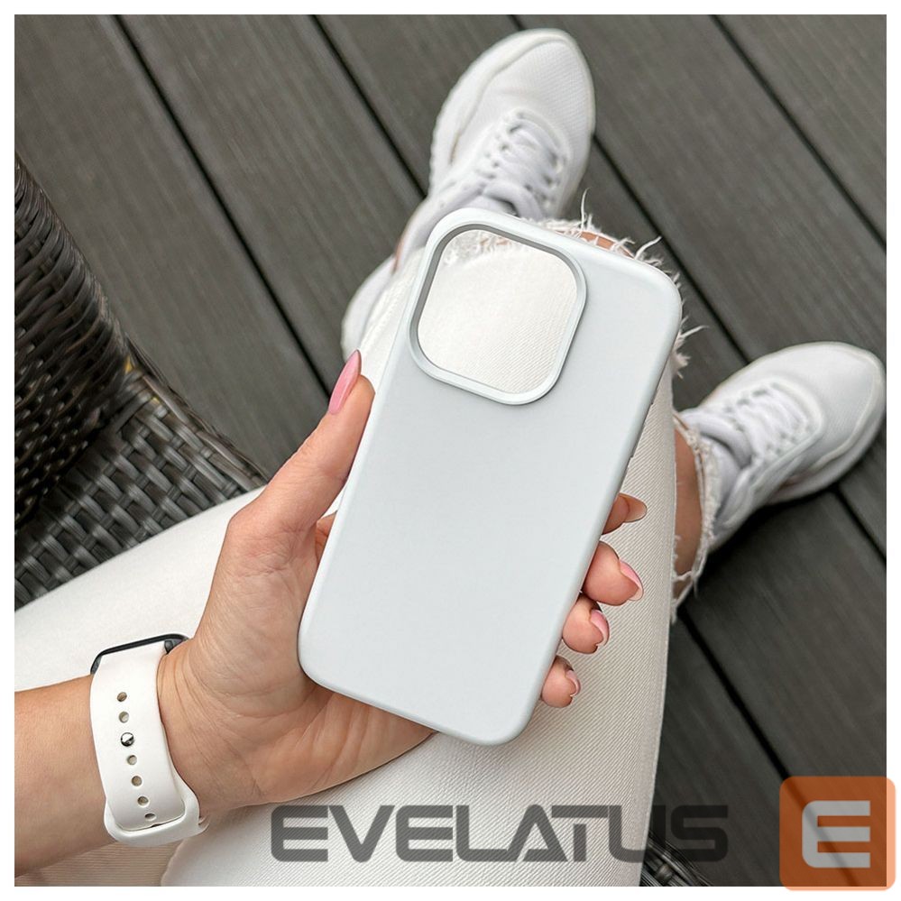 Tagakaaned Evelatus Apple iPhone 15 Pro Premium Magsafe Soft Touch Silicone Case White