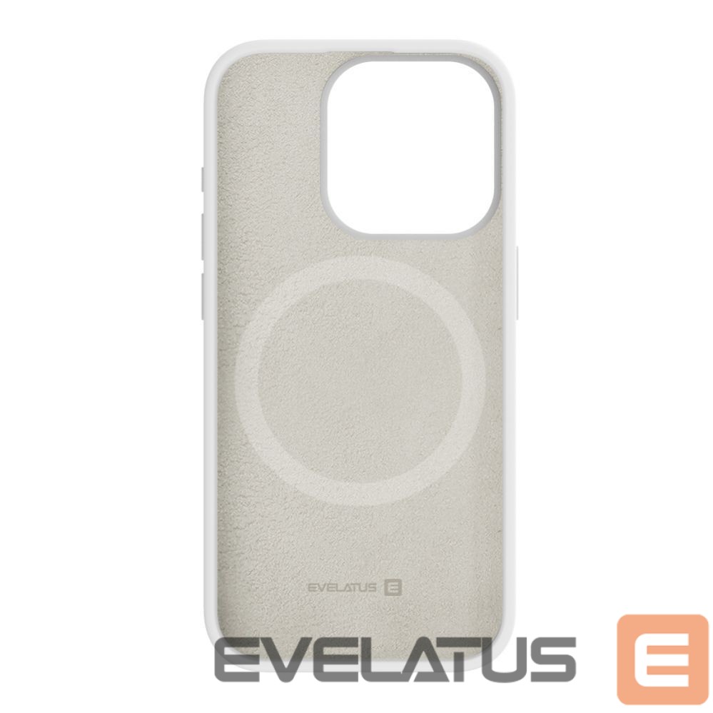 Tagakaaned Evelatus Apple iPhone 15 Pro Premium Magsafe Soft Touch Silicone Case White