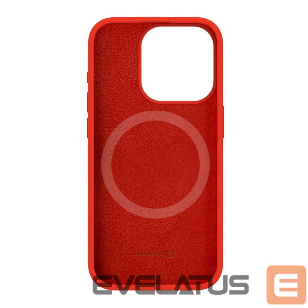 Tagakaaned Evelatus Apple iPhone 15 Pro Premium Magsafe Soft Touch Silicone Case Red