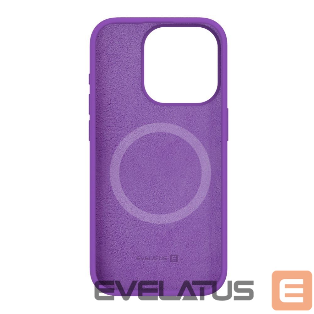 Tagakaaned Evelatus Apple iPhone 15 Pro Max Premium Magsafe Soft Touch Silicone Case Deep Purple