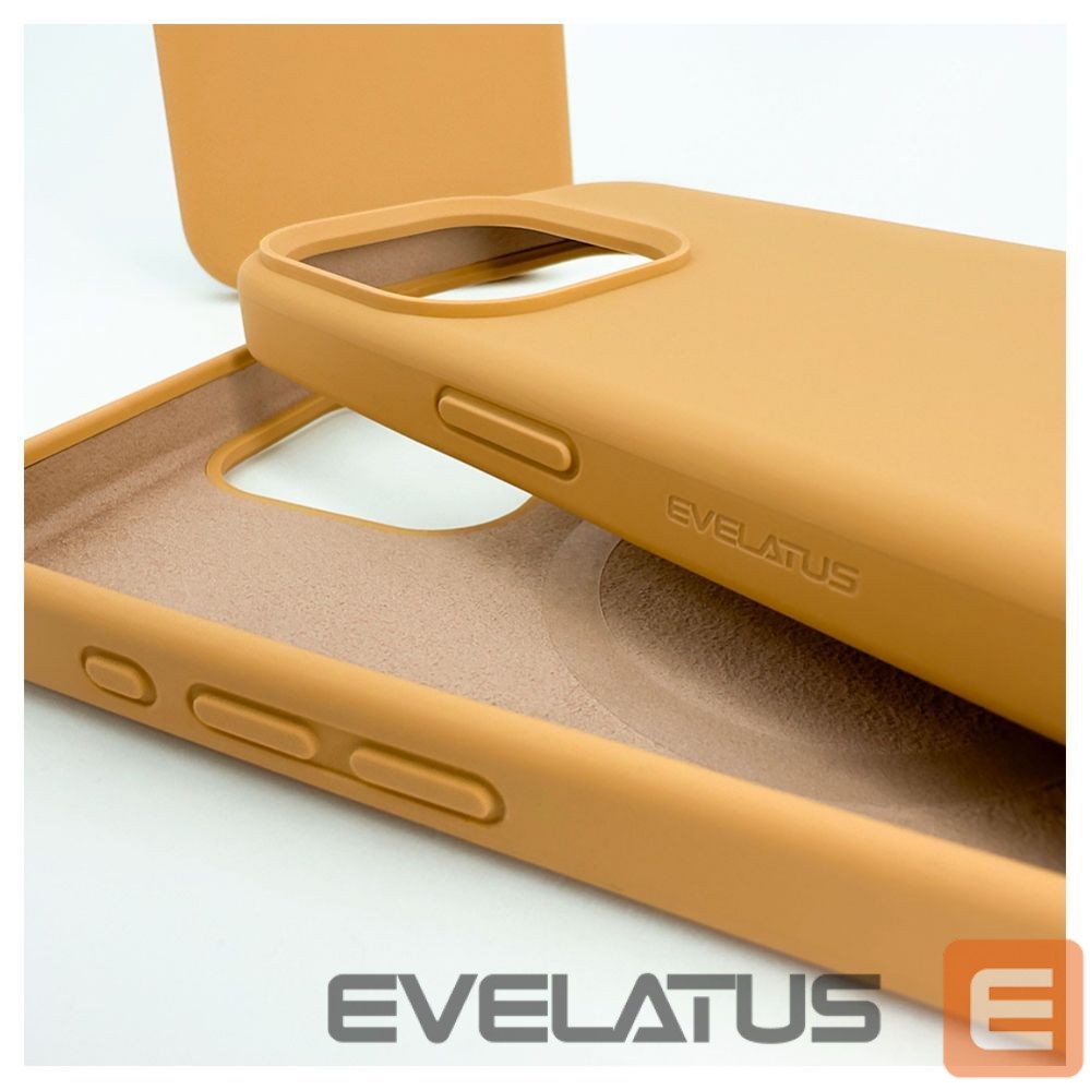 Tagakaaned Evelatus Apple iPhone 15 Pro Max Premium Magsafe Soft Touch Silicone Case Gold