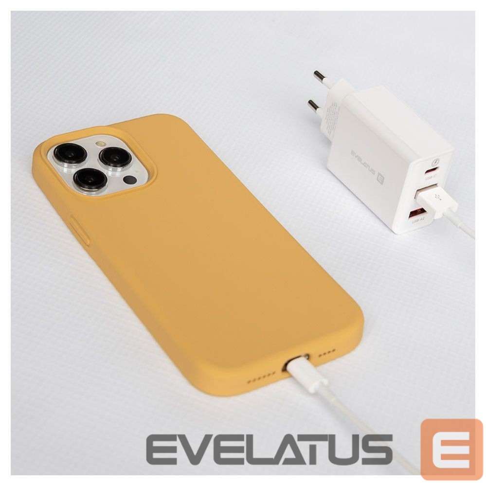 Tagakaaned Evelatus Apple iPhone 15 Pro Max Premium Magsafe Soft Touch Silicone Case Gold