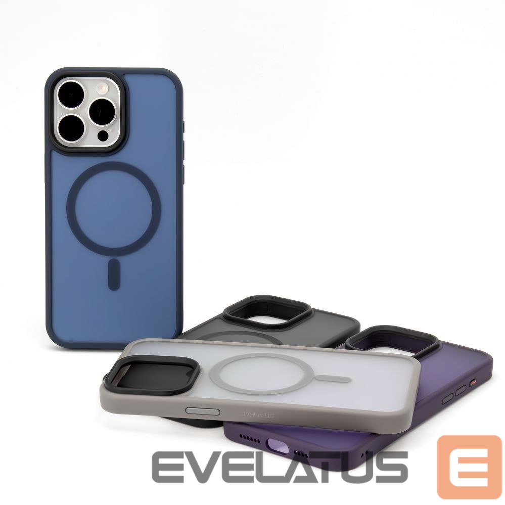 Tagakaaned Evelatus Apple iPhone 15 Pro Hybird Case With Magsafe PC+TPU Silver