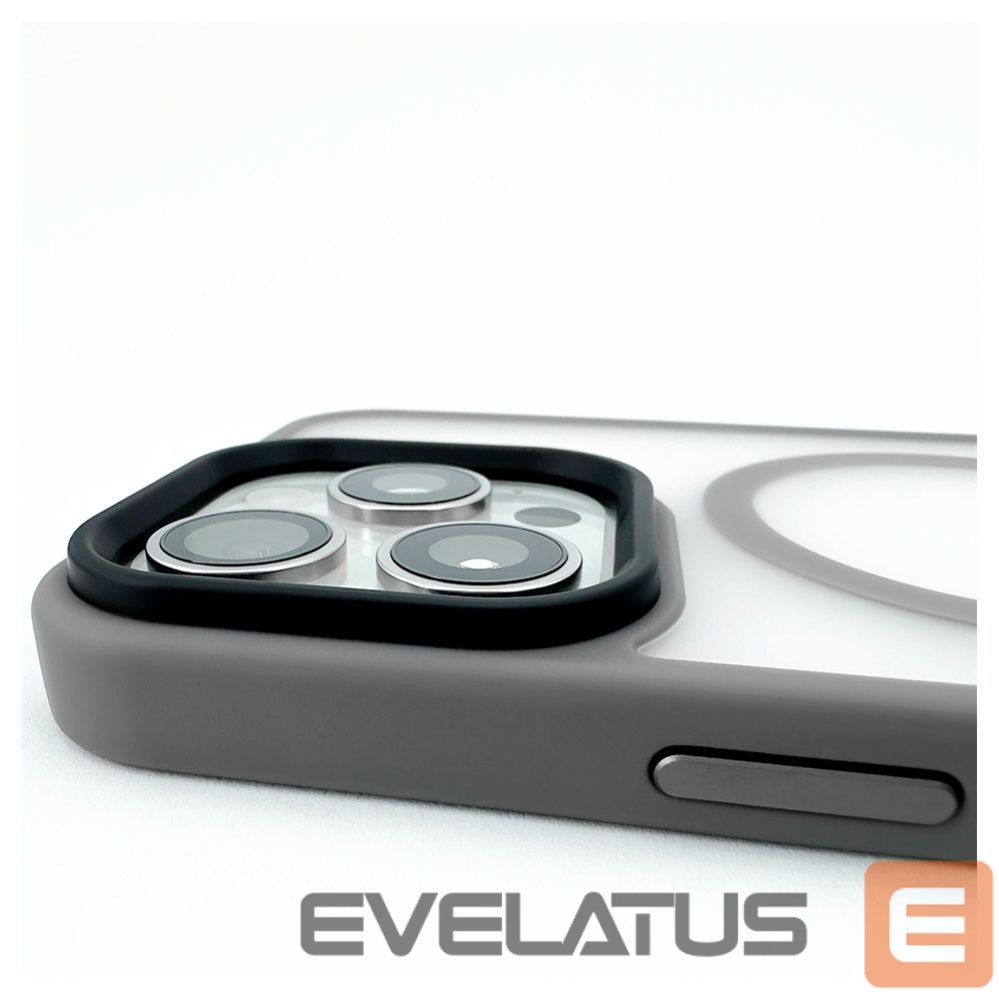 Tagakaaned Evelatus Apple iPhone 15 Pro Hybird Case With Magsafe PC+TPU Silver