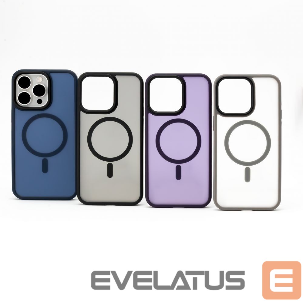 Tagakaaned Evelatus Apple iPhone 15 Pro Max Hybird Case With Magsafe PC+TPU Dark Blue