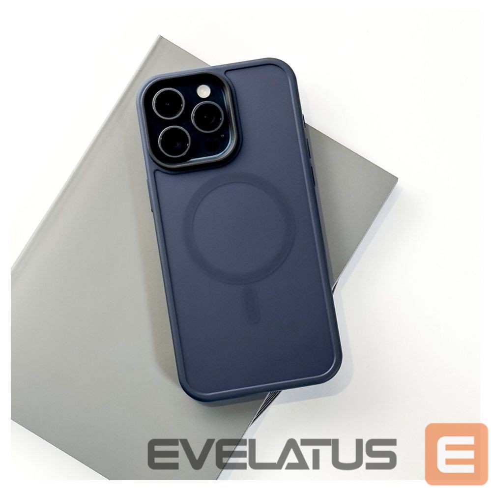 Tagakaaned Evelatus Apple iPhone 15 Pro Max Hybird Case With Magsafe PC+TPU Dark Blue