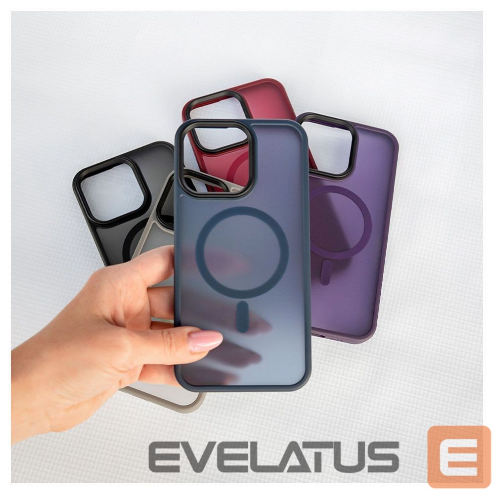 Tagakaaned Evelatus Apple iPhone 15 Pro Max Hybird Case With Magsafe PC+TPU Dark Blue