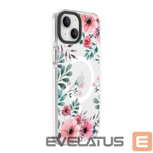 Tagakaaned Evelatus Apple iPhone 15 PC+TPU With MagSafe Customized Print Flower Transparent