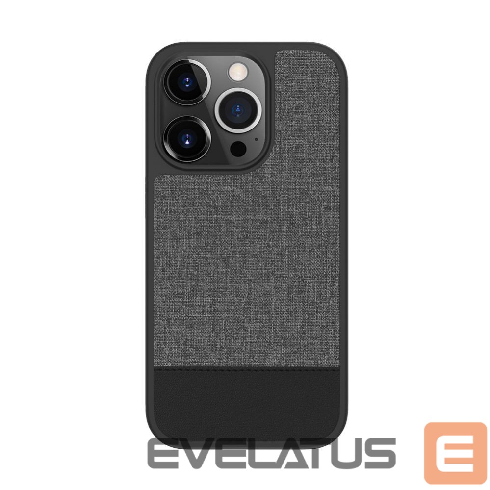 Tagakaaned Evelatus Apple iPhone 15 Pro Max Plactic Leather Magsafe Back Cover Gray