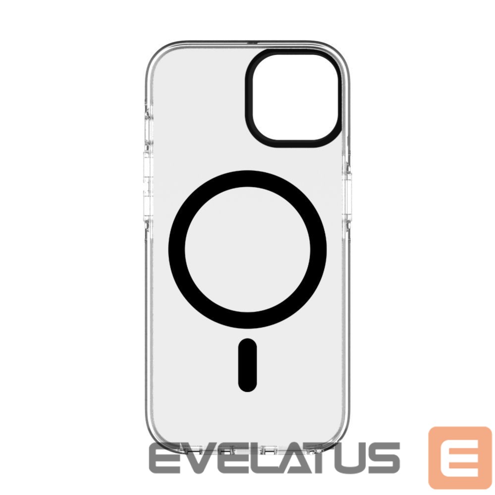 Tagakaaned Evelatus Apple iPhone 15 Clear Case PC+TPU With MagSafe Transparent Black