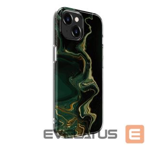 Tagakaaned Evelatus Apple iPhone 15 PC Customized Print Design Marble Dark Green
