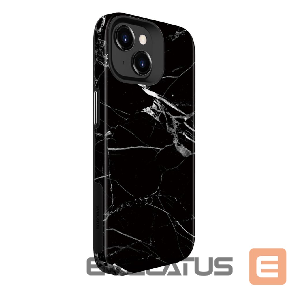 Tagakaaned Evelatus Apple iPhone 15 Plus Armor case TPU+PC Customized Print Design Marble Black