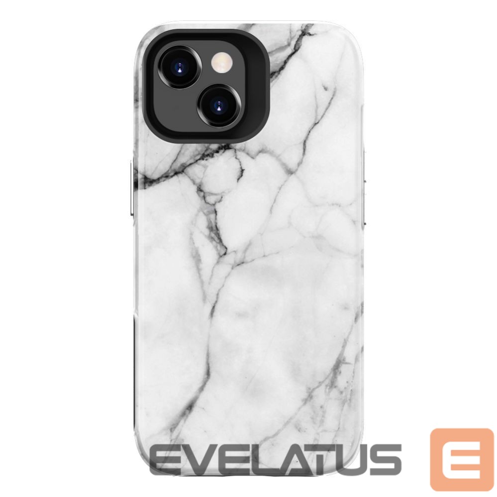 Tagakaaned Evelatus Apple iPhone 15 Plus Armor case TPU+PC Customized Print Design Marble White