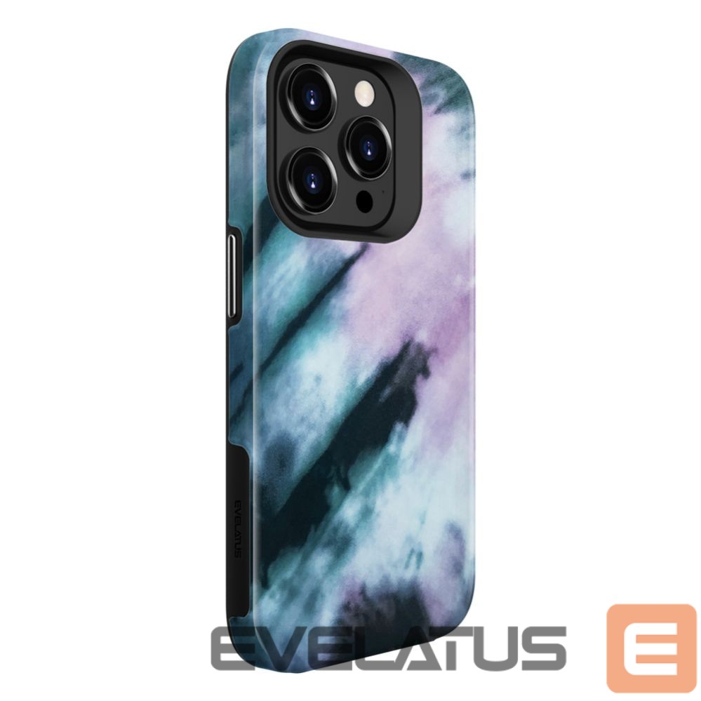 Tagakaaned Evelatus Apple iPhone 15 Pro Armor case TPU+PC Customized Print Design Blue Pink
