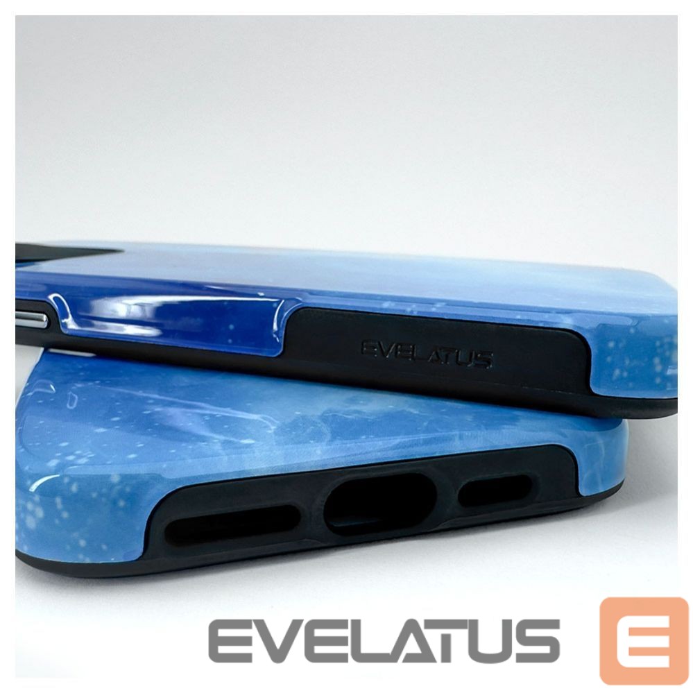 Tagakaaned Evelatus Apple iPhone 15 Pro Max Armor case TPU+PC Customized Print Design Galaxy Blue