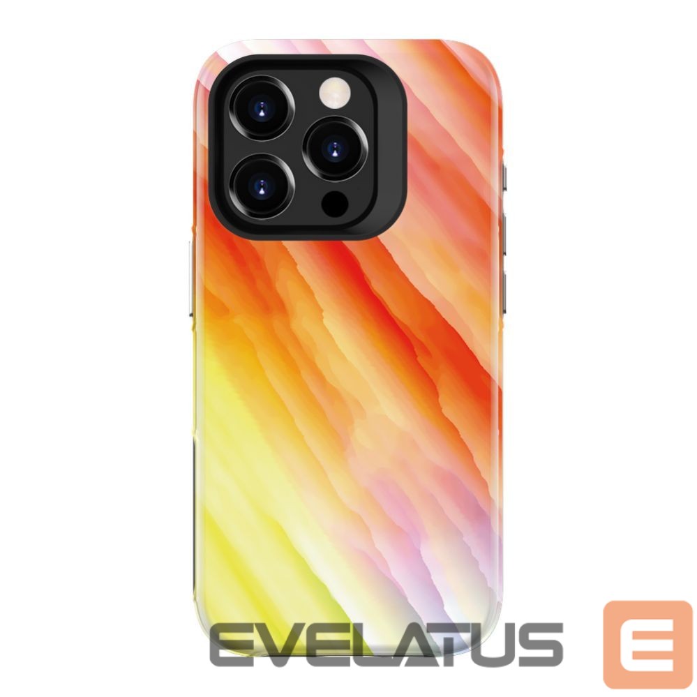 Tagakaaned Evelatus Apple iPhone 15 Pro Max Armor case TPU+PC Customized Print Design Yellow Orange