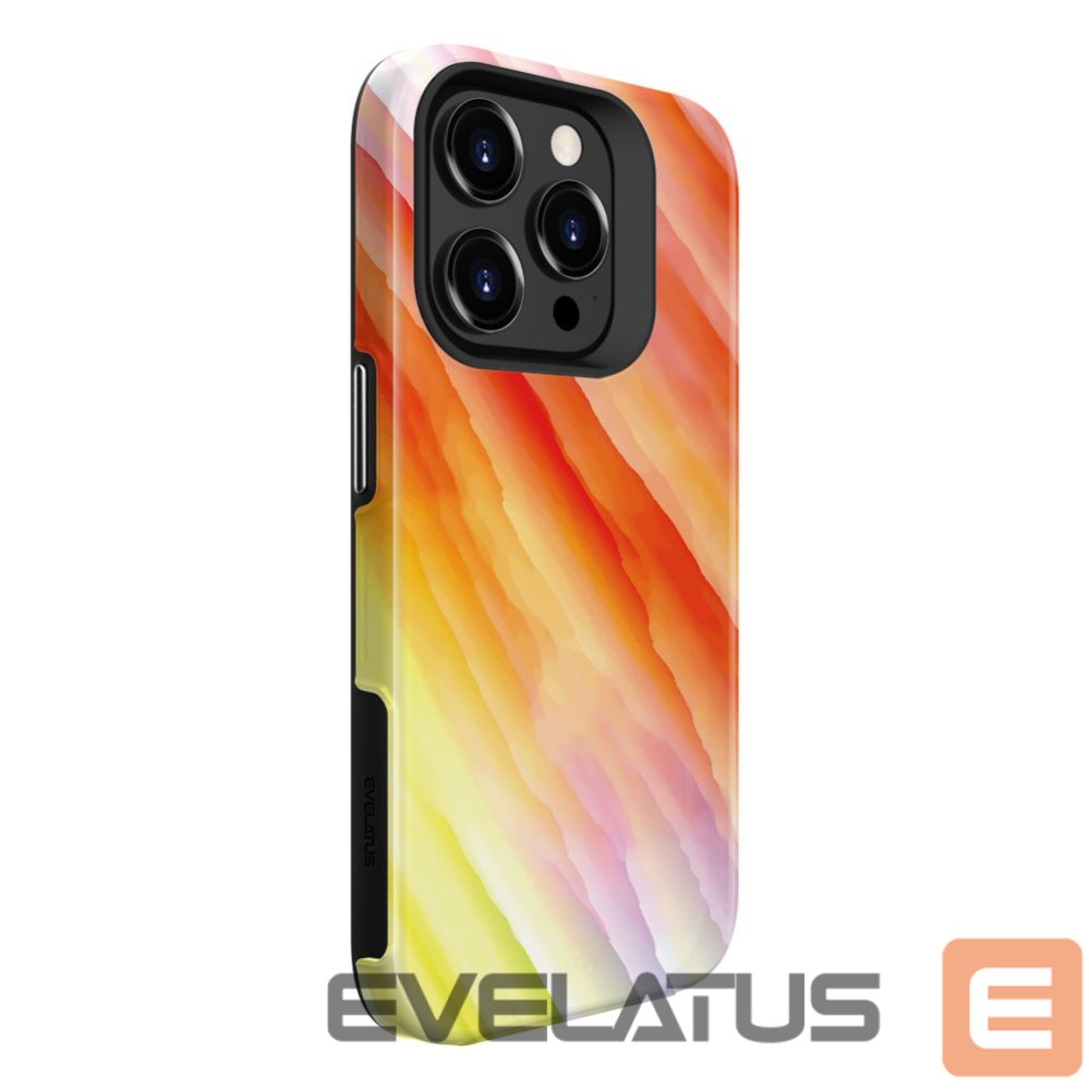 Tagakaaned Evelatus Apple iPhone 15 Pro Max Armor case TPU+PC Customized Print Design Yellow Orange