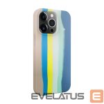 Tagakaaned Evelatus Apple iPhone 15 Pro Silicone case Multi-Colored Blue Pink